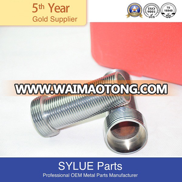 Factory Price High Precision CNC Machining Chromed Brass Pipe Fitting with ISO9001: 2008